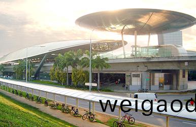 新加坡地(di)铁站与轻轨列车站